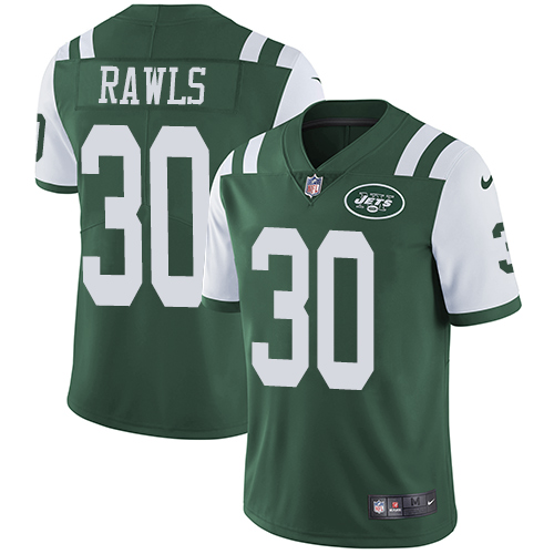 Nike Jets #30 Thomas Rawls Green Team Color Men's Stitched NFL Vapor Untouchable Limited Jersey